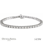 Classic Tennis Bracelet - Lab-Grown Diamond in 14K White, Yellow, or Rose Gold (1–10 CTW)