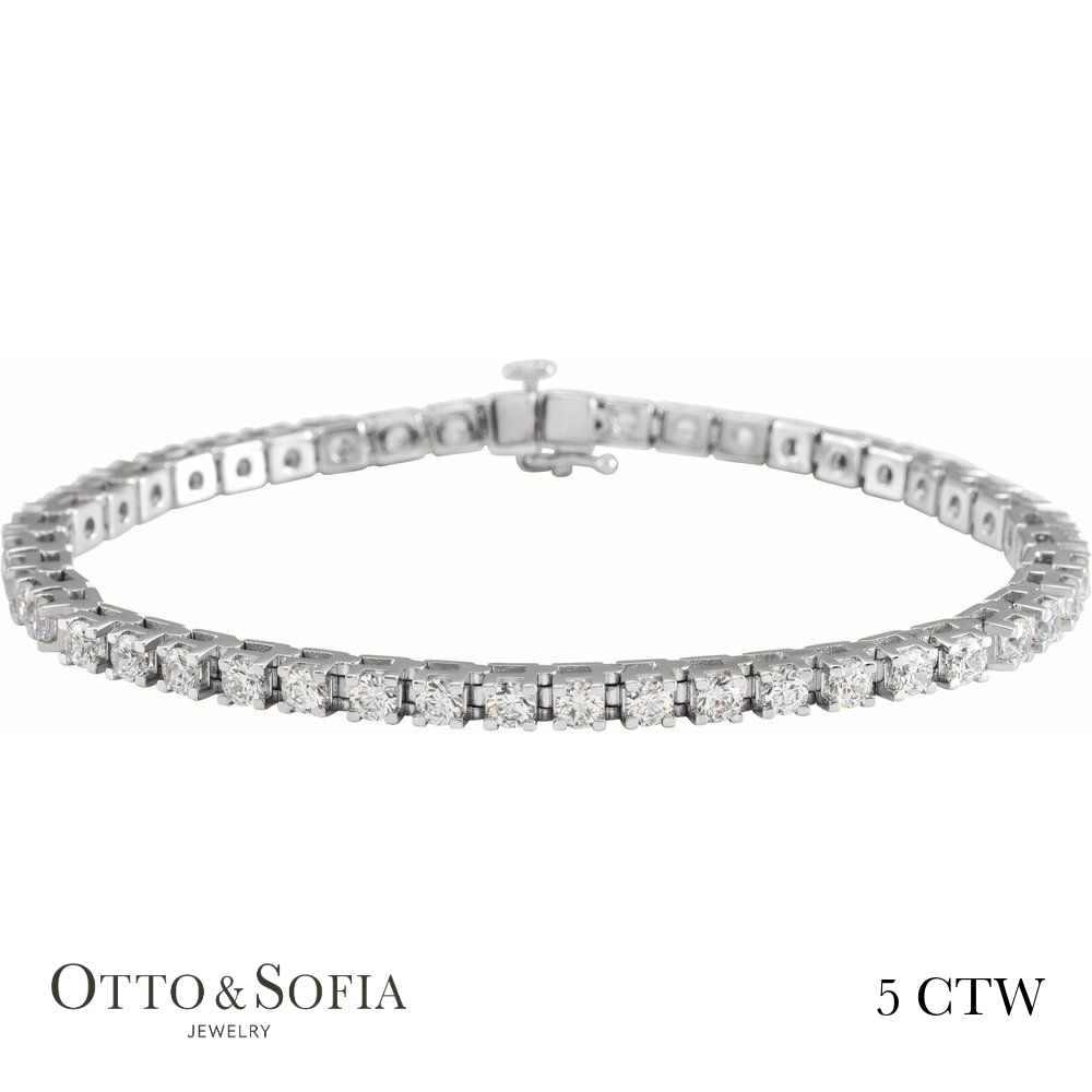 Classic Tennis Bracelet - Lab-Grown Diamond in 14K White, Yellow, or Rose Gold (1–10 CTW)