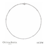 Station Tennis Necklace - Lab-Grown Diamond 16